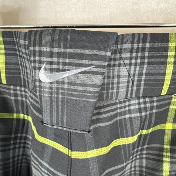Nike Golf Tour Performance Dri-Fit Plaid Pants Men’s 40x32 Gray Green - Picture 4 of 7